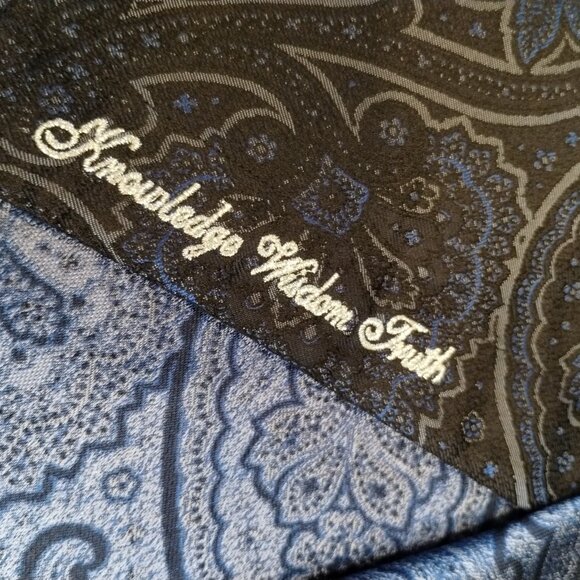 Robert Graham Limited Edition Silk Blue Paisley Shirt Size L - Picture 9 of 14